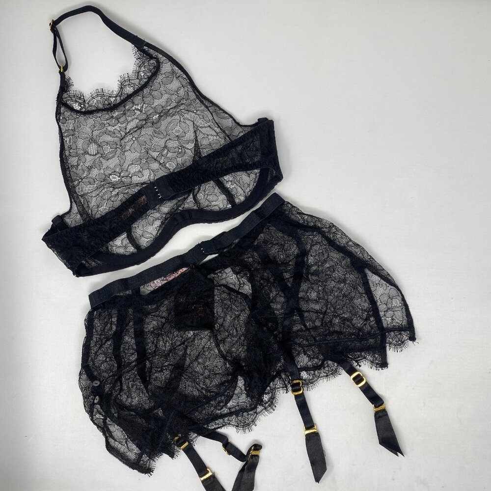Agent Provocateur Annoushka Black Lace Set AP2 Small - Picture 13 of 16